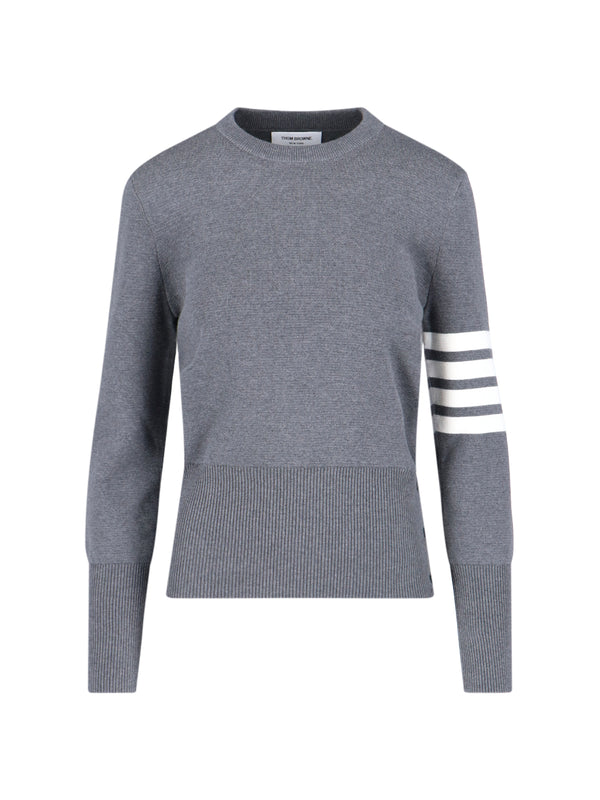 Thom Browne 100% Cotton sweater in gray