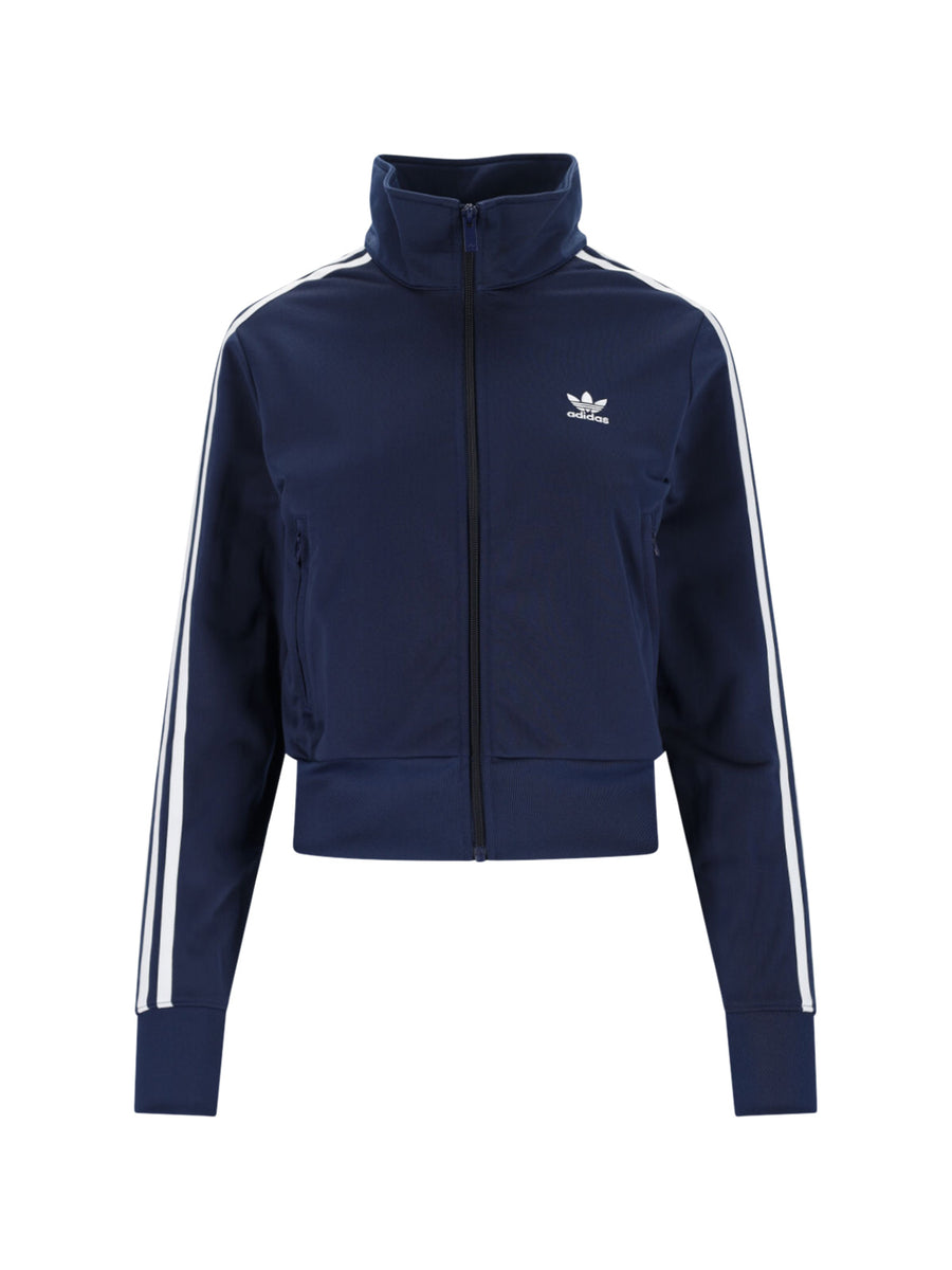 Adidas 100% polyester track jacket in navy