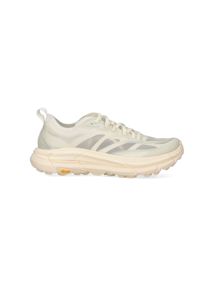 Hoka Upper: 53% Textile sneaker in white
