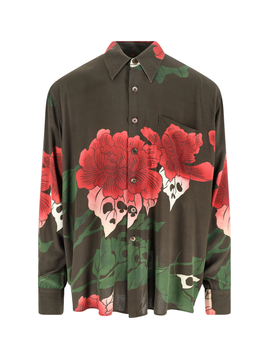 Our Legacy 100% Rayon shirt in brown