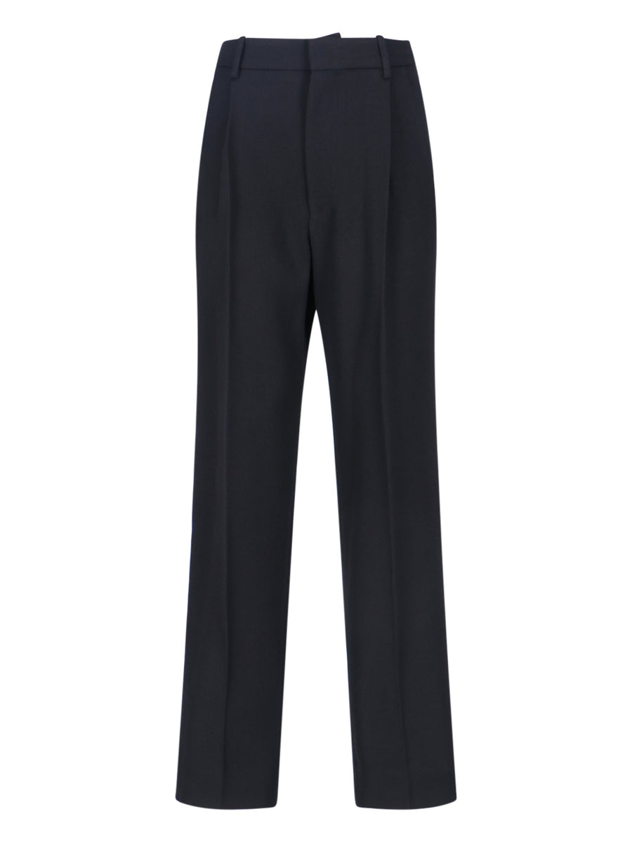 Victoria Beckham 100% virgin wool trousers in black