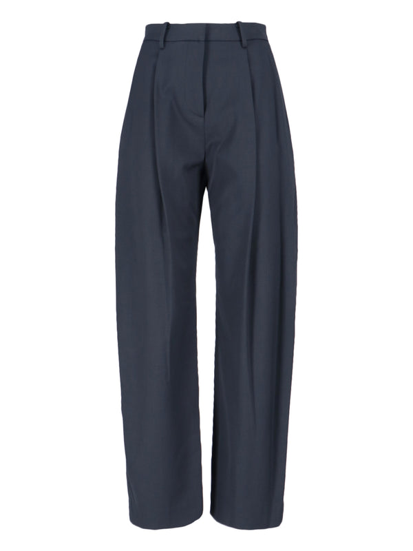 Ivir 49% Wool trousers in navy