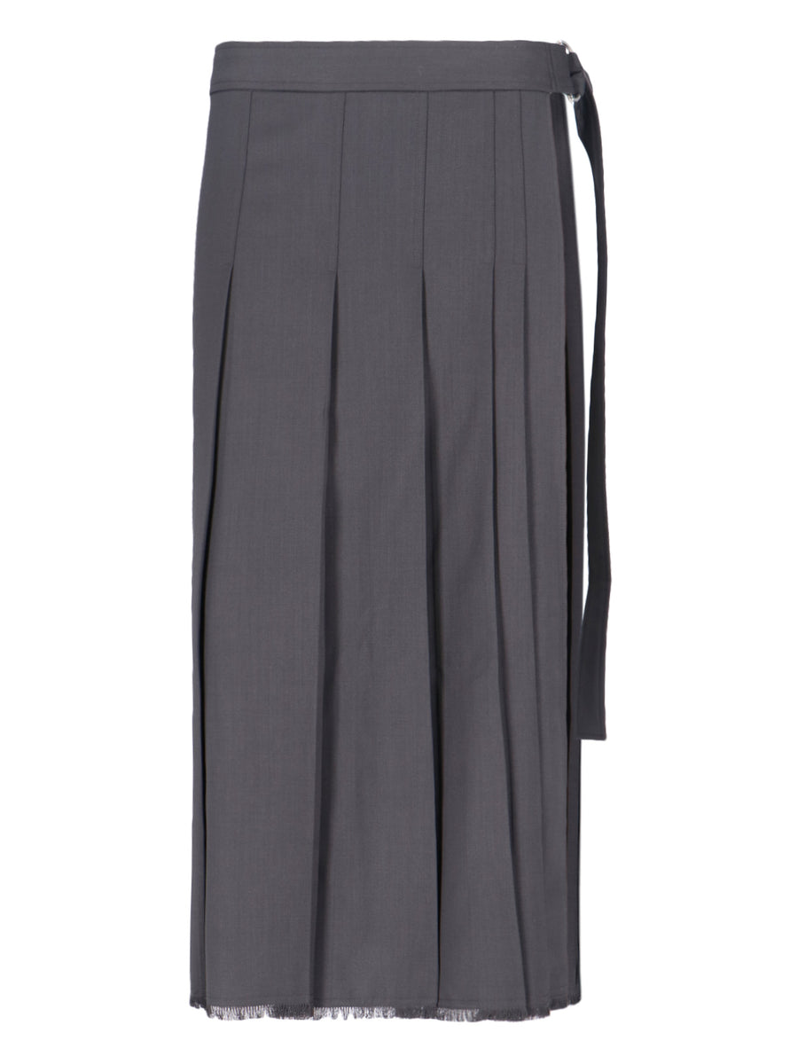 Ivir 49% Wool skirt in gray