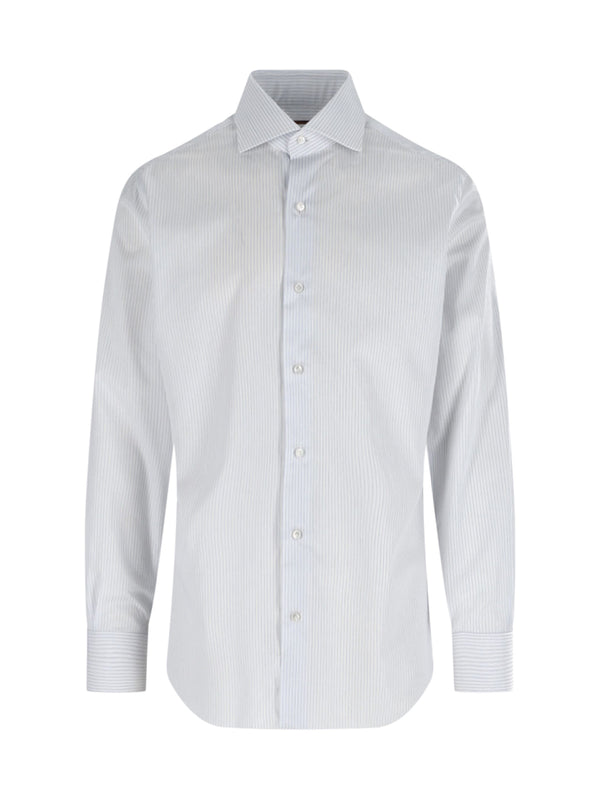Barba Napoli 100% Cotton shirt in white