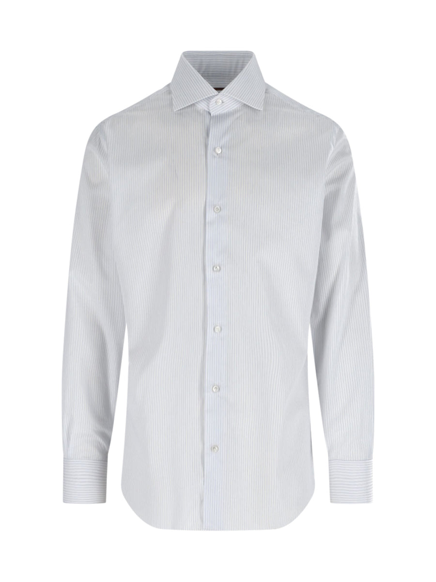 Barba Napoli 100% Cotton shirt in white