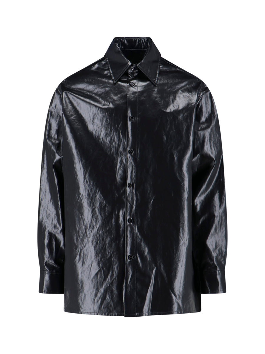 MM6 Maison Margiela 100% Linen shirt in black