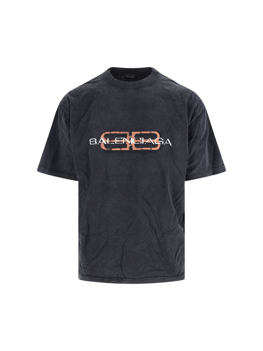 Balenciaga Ttvd 100% Cotton t-shirt in black