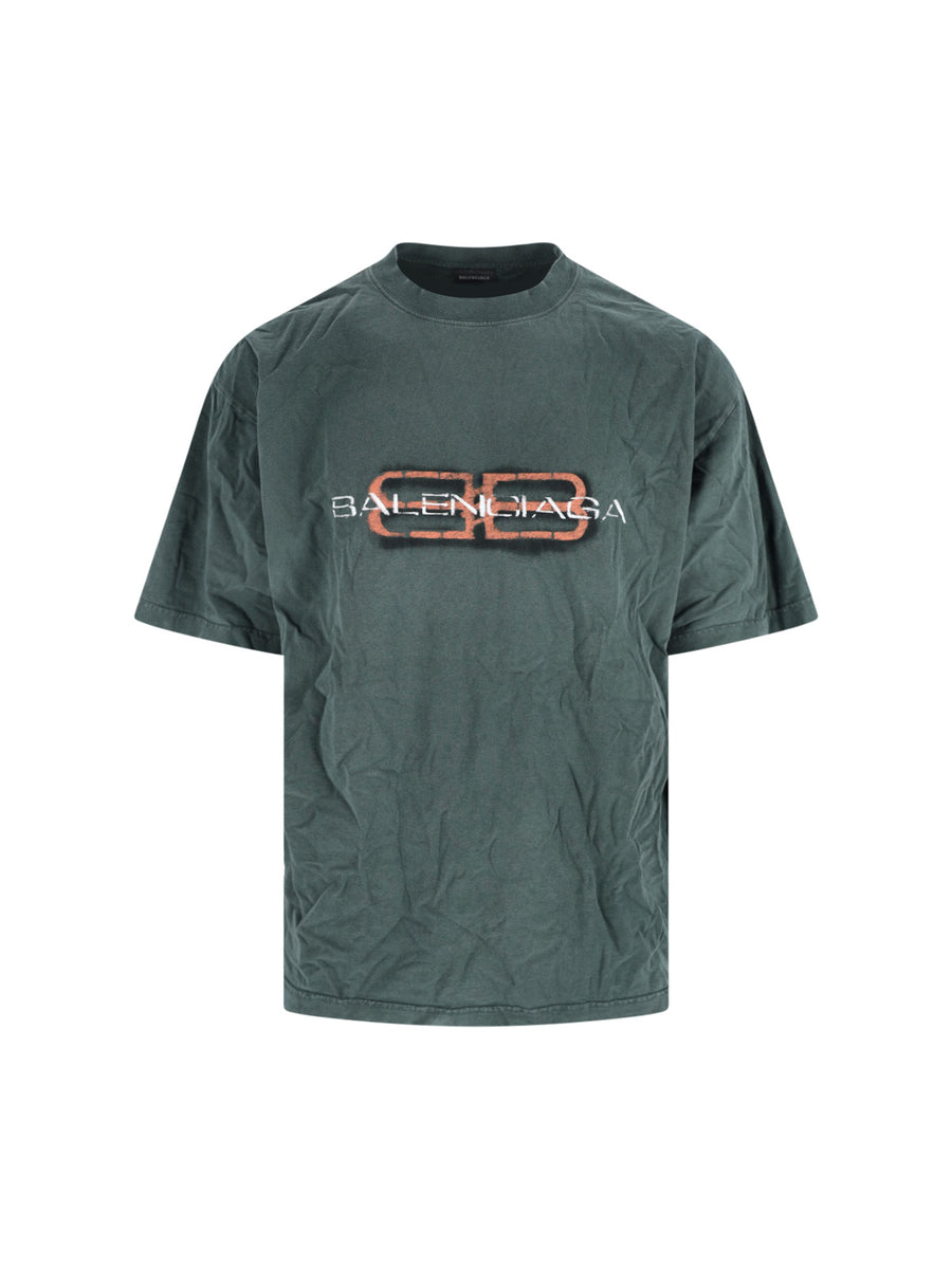 Balenciaga Ttvd 100% Cotton t-shirt in green