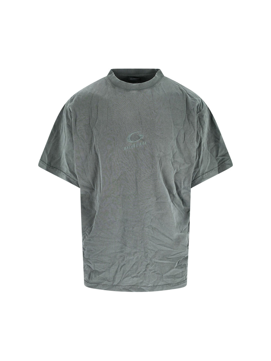 Balenciaga Ttvh 100% Cotton t-shirt in gray