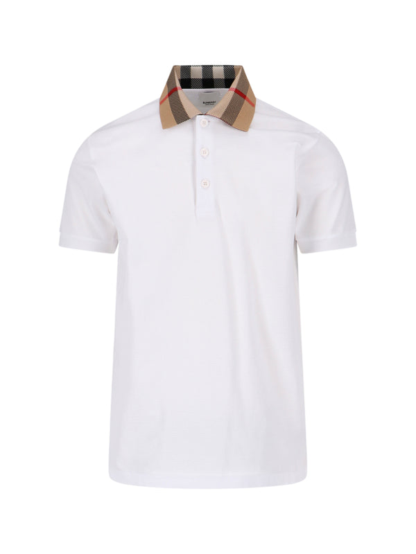 Burberry 100% Cotton polo in white