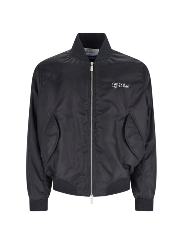 Off-White Body: 100% Polyamide jacket in black