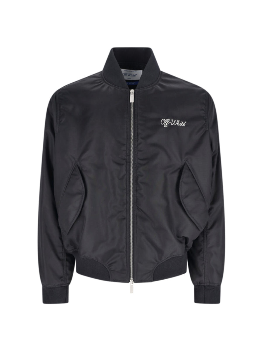 Off-White Body: 100% Polyamide jacket in black