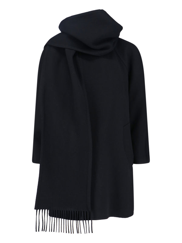 Balenciaga 100% cashmere coat in black