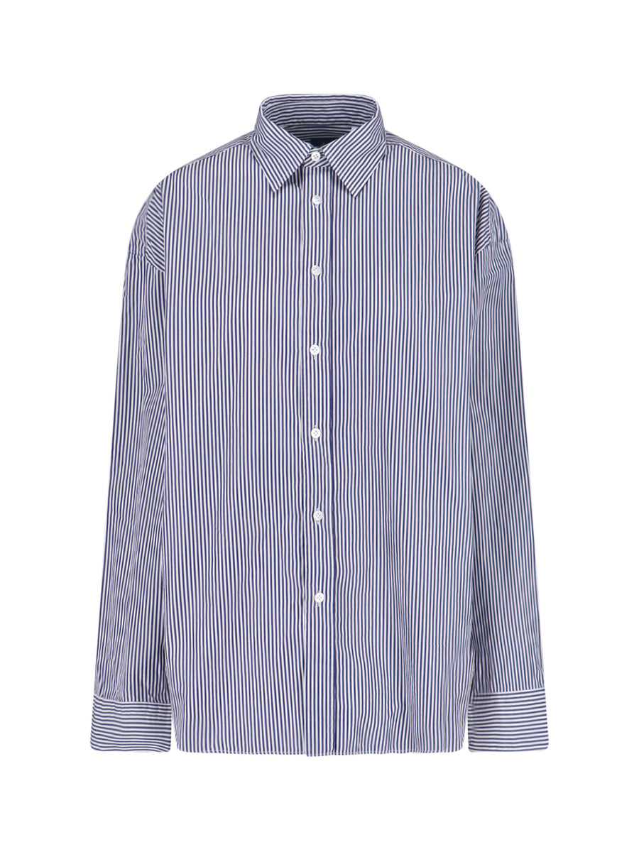 Finamore Oriana 100% Cotton shirt in navy