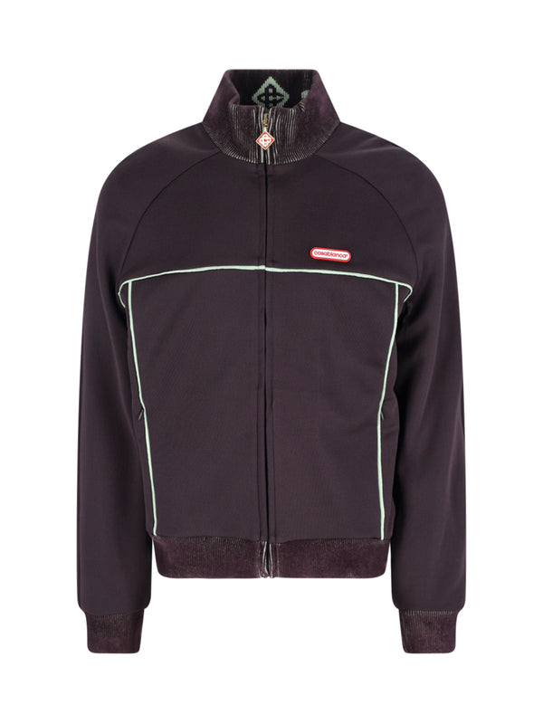 Casablanca 54% Polyester track jacket in purple