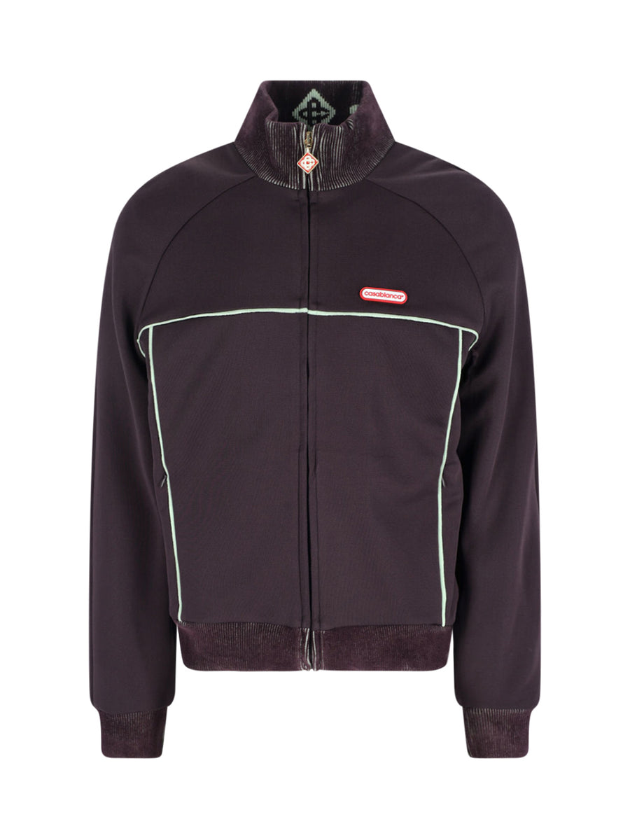Casablanca 54% Polyester track jacket in purple