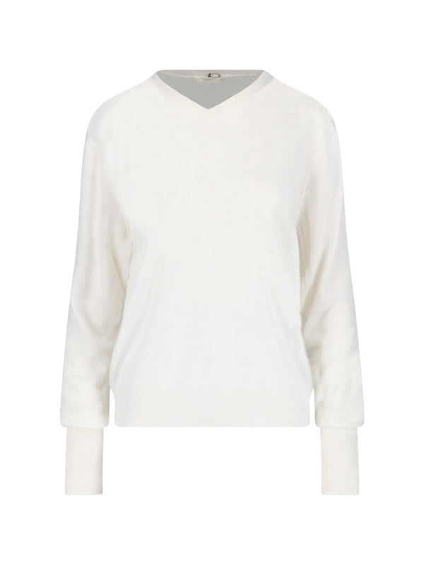 Ma'Ry'Ya 70% Virgin Wool sweater in white