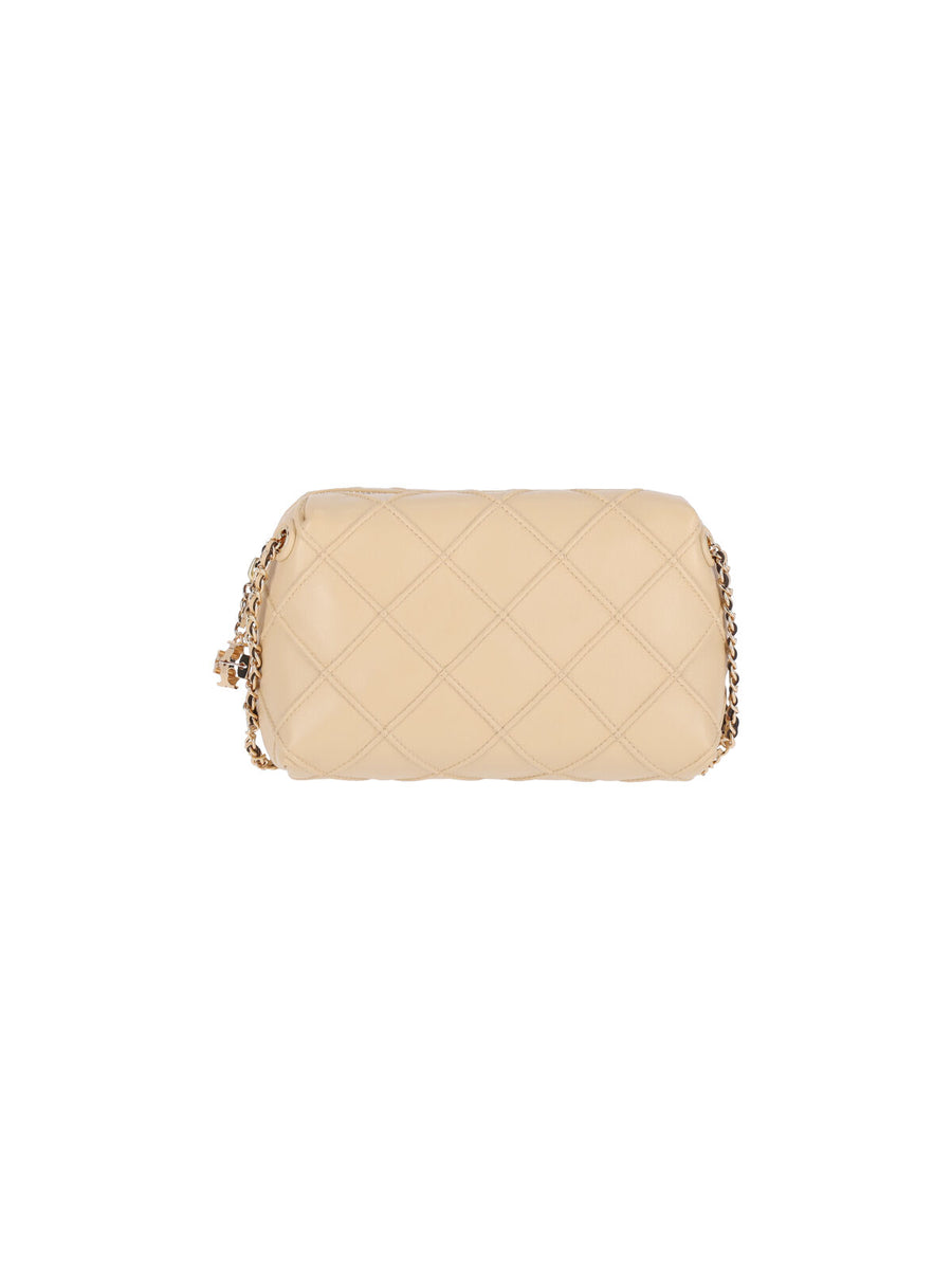 Tory Burch Body: 100% Lamb Leather crossbody bag in beige