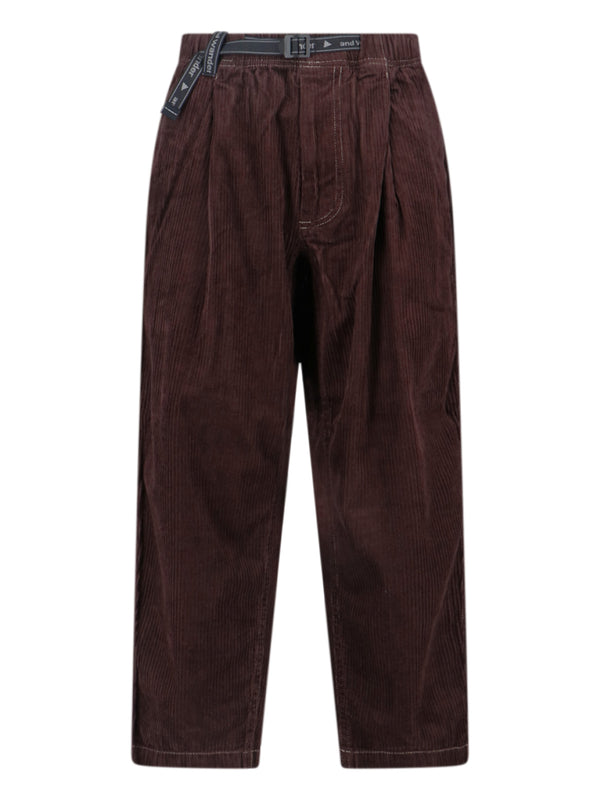 And Wander 100% Cotton trousers in brown