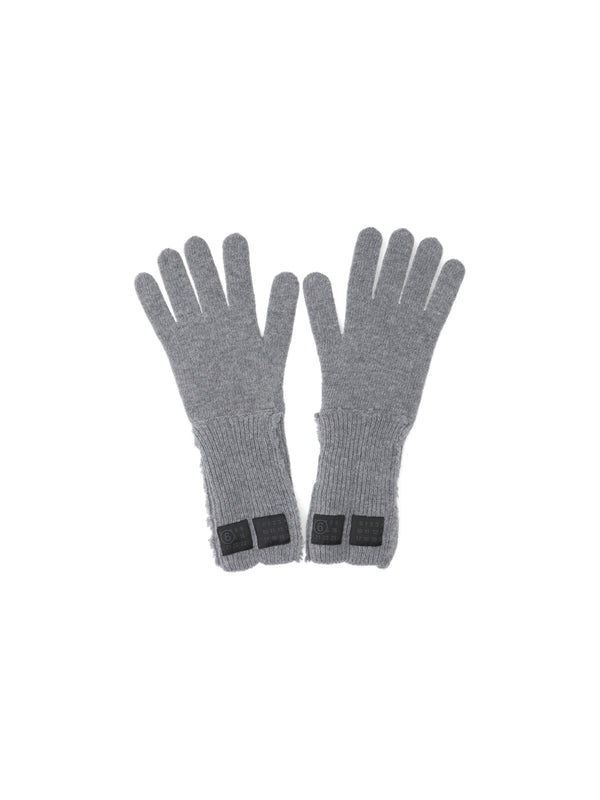 MM6 Maison Margiela 80% Wool gloves in gray