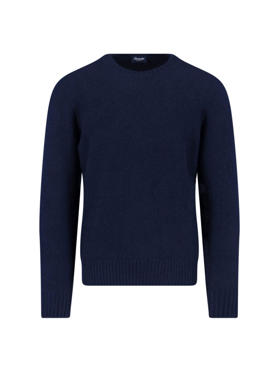 Drumohr 100% cashmere sweater in navy