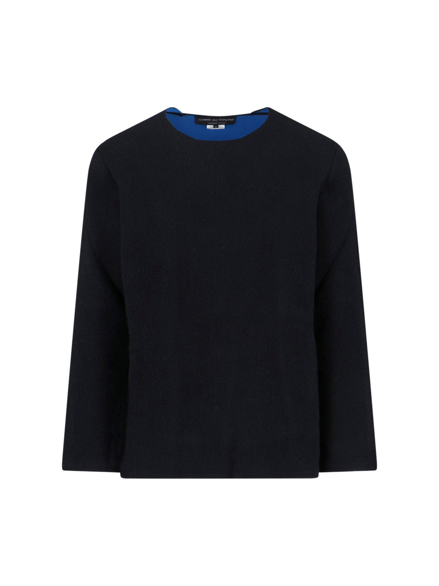 Comme Des Garcons Homme Plus 43% Wool sweater in black