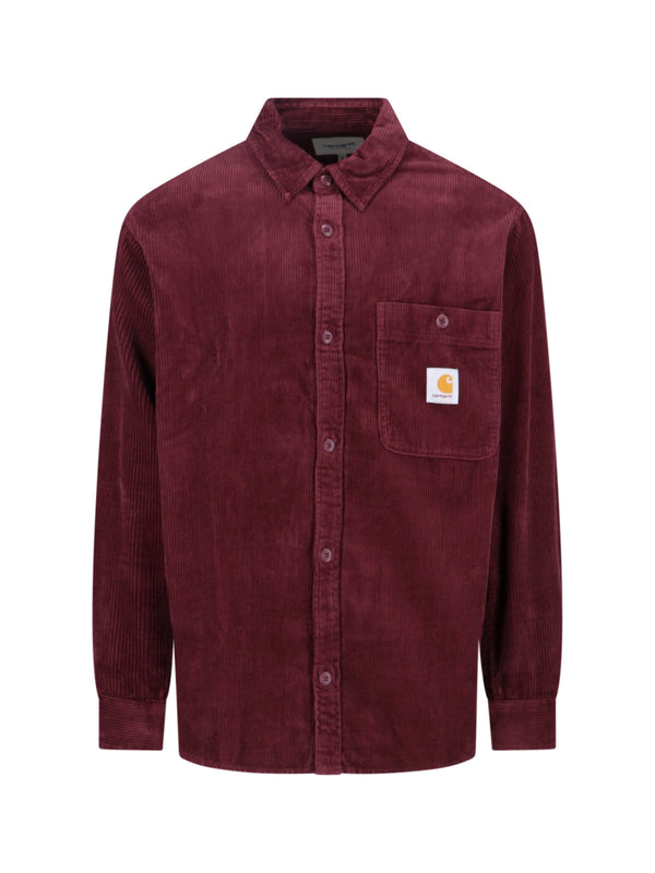 Carhartt Wip 100% Cotton shirt in burgundy