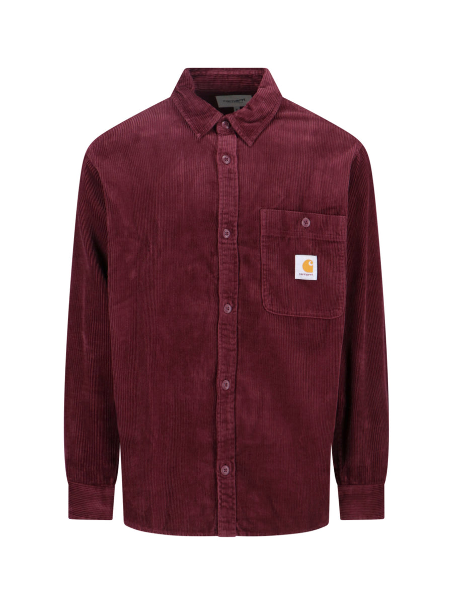 Carhartt Wip 100% Cotton shirt in burgundy