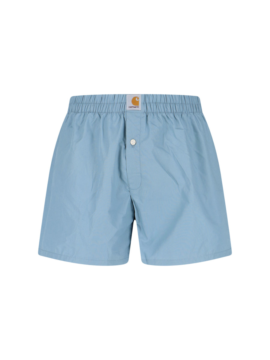 Carhartt Wip 100% Cotton boxer shorts in blue