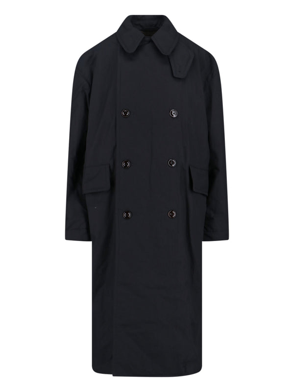 Our Legacy 71% Lyocell trench coat in black