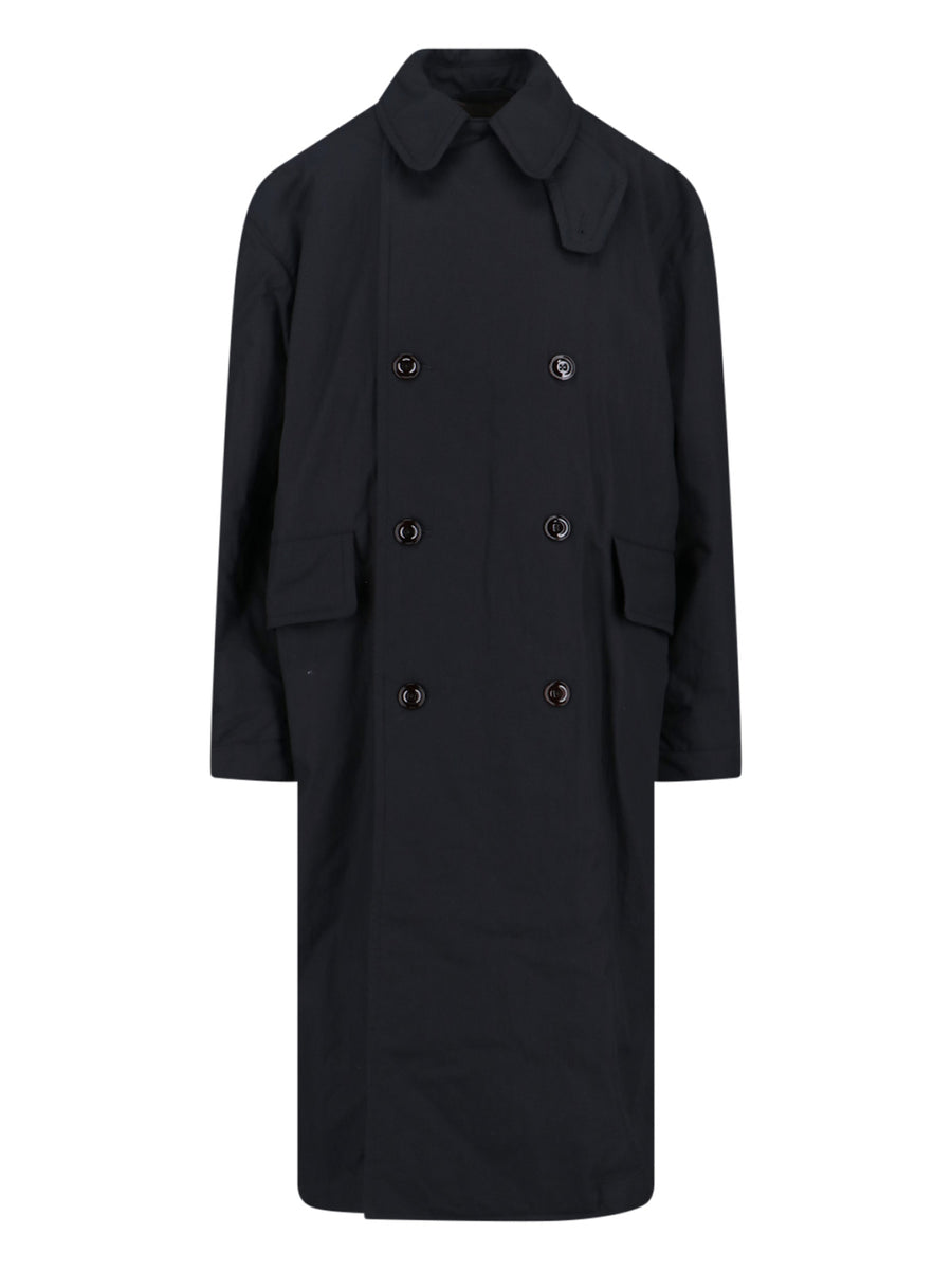 Our Legacy 71% Lyocell trench coat in black