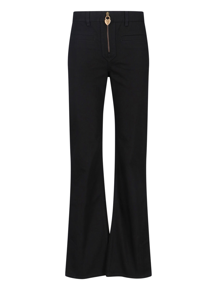 Chloè Outer Shell: 100% Cotton jeans in black