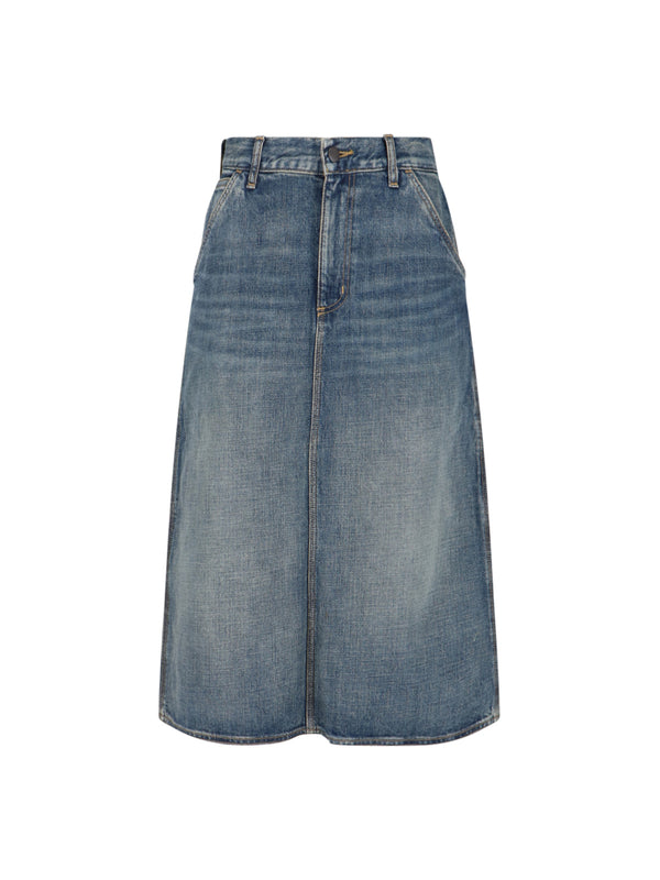 Carhartt Wip 100% Cotton skirt in blue