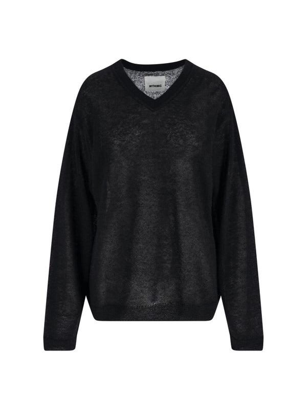 Mythinks 55% Alpaca sweater in black