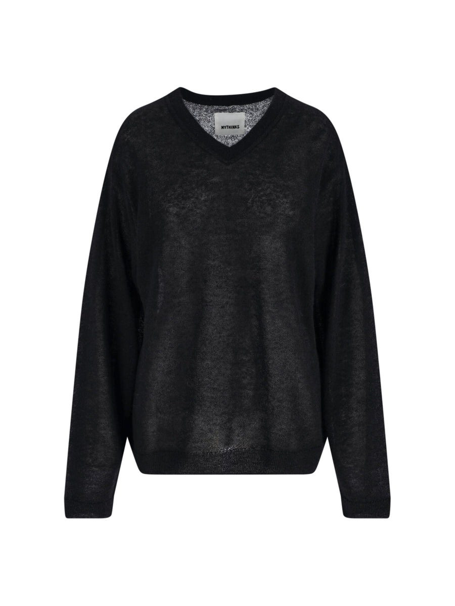 Mythinks 55% Alpaca sweater in black