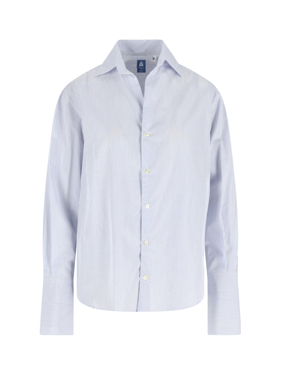 Finamore Monica 100% Cotton shirt in blue