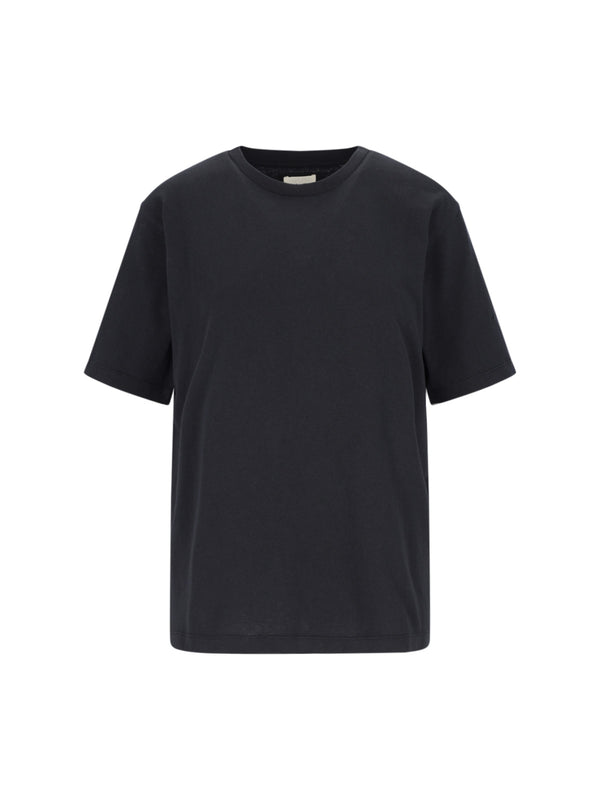 Khaite 100% Cotton t-shirt in black