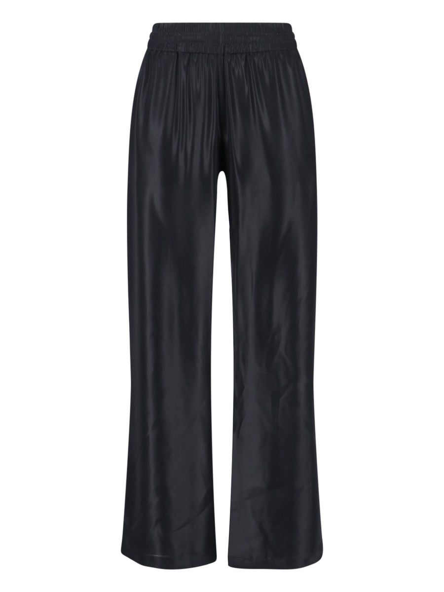 Diesel 100% polyester trousers in black