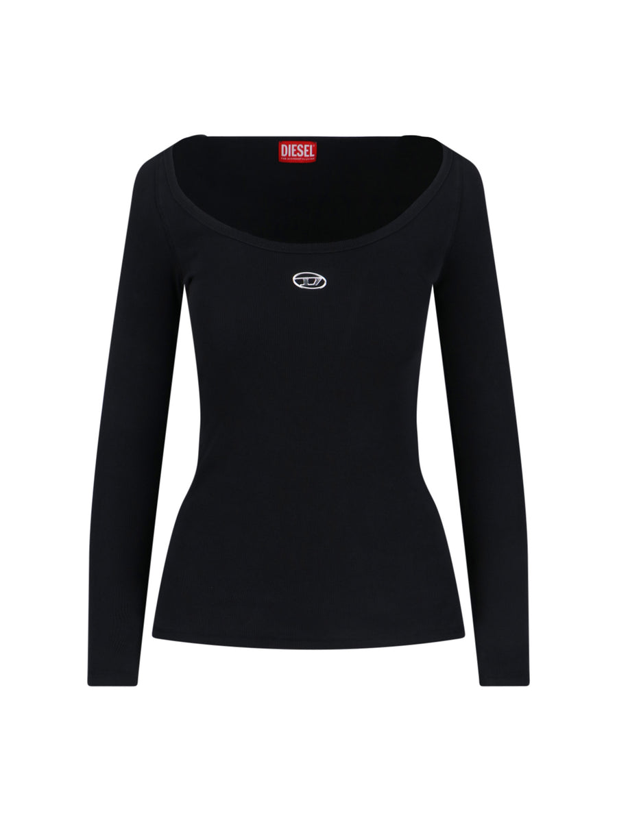 Diesel 94% Cotton t-shirt in black