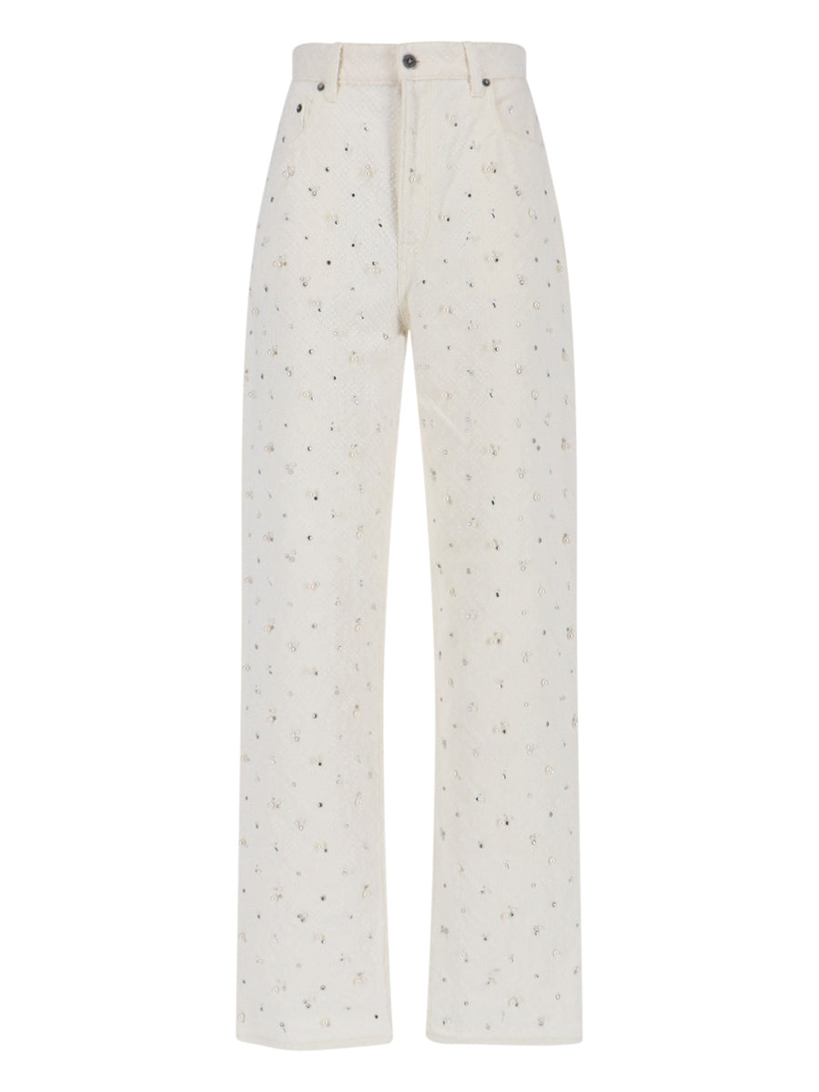 Golden Goose 100% Cotton jeans in white