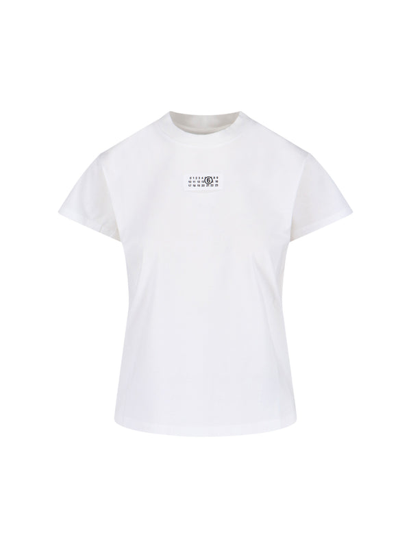 MM6 Maison Margiela 100% Cotton t-shirt in white