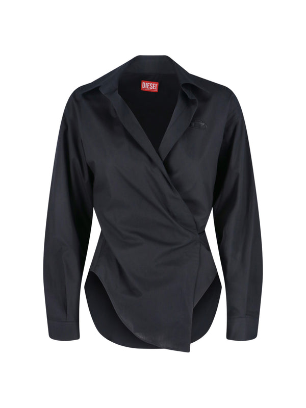 Diesel 95% cotton shirt in black
