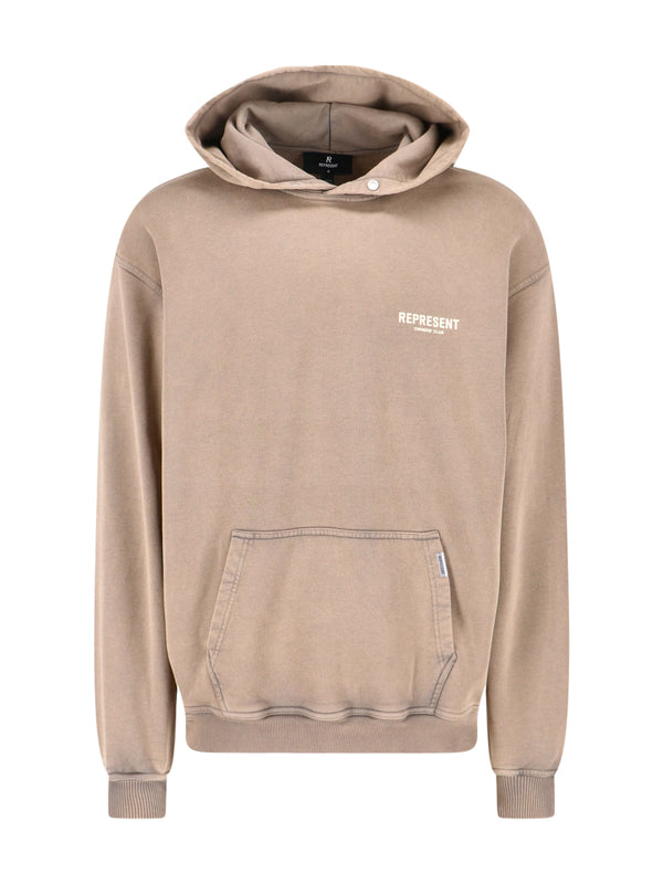 Represent 100% Cotton hoodie in beige