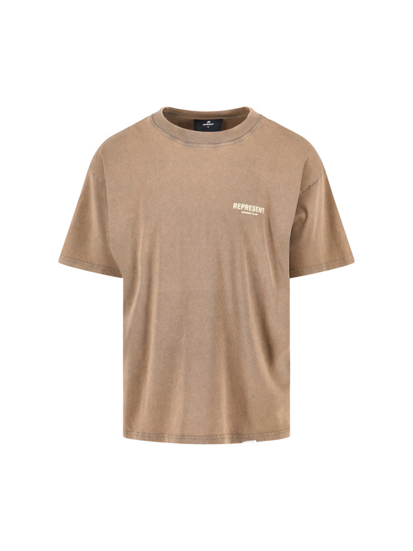 Represent 100% Cotton t-shirt in brown