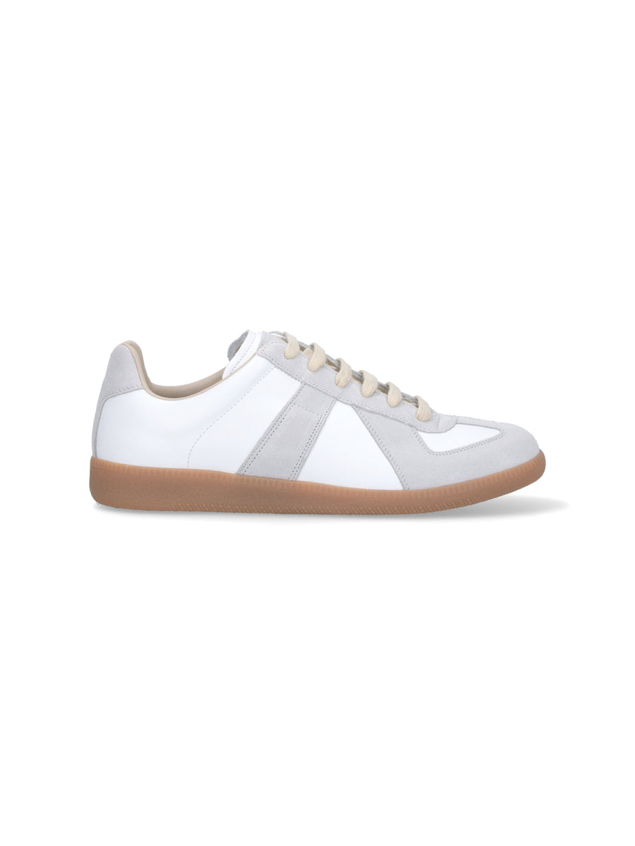 Maison Margiela 100% Bovine Leather sneaker in white