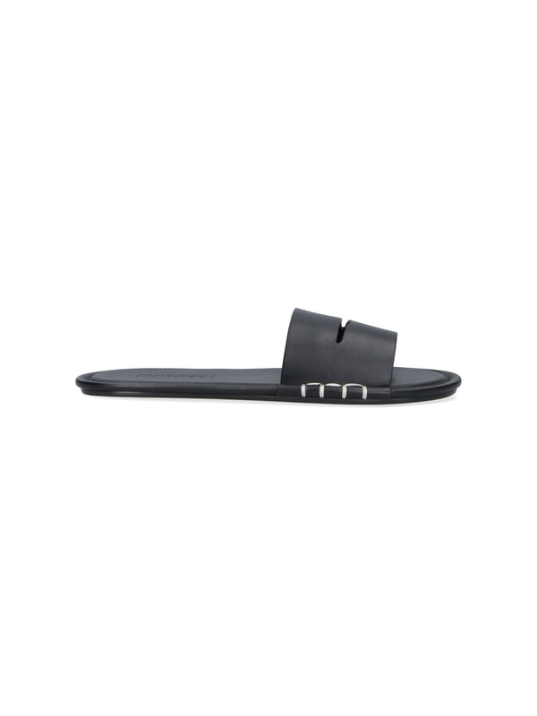 J.W.Anderson Outer: 100% Full Grain Calf Leather flat in black