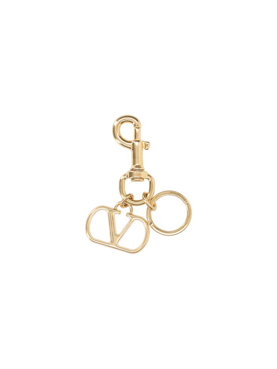 Valentino Garavani 100% brass key case in gold