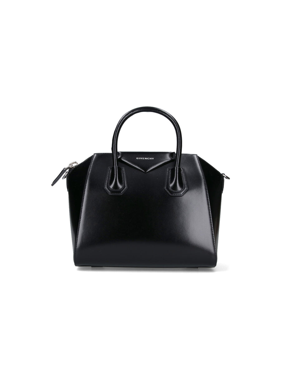 Givenchy 100% calf leather top handle bag in black