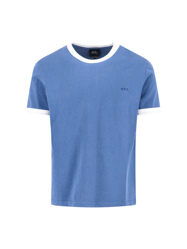 A.P.C. 100% Organic Cotton t-shirt in blue