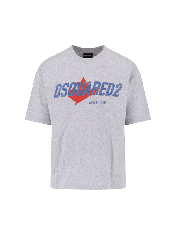 Dsquared2 98% Cotton t-shirt in gray
